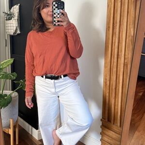 Madewell Sweatshirt in afterglow red. M